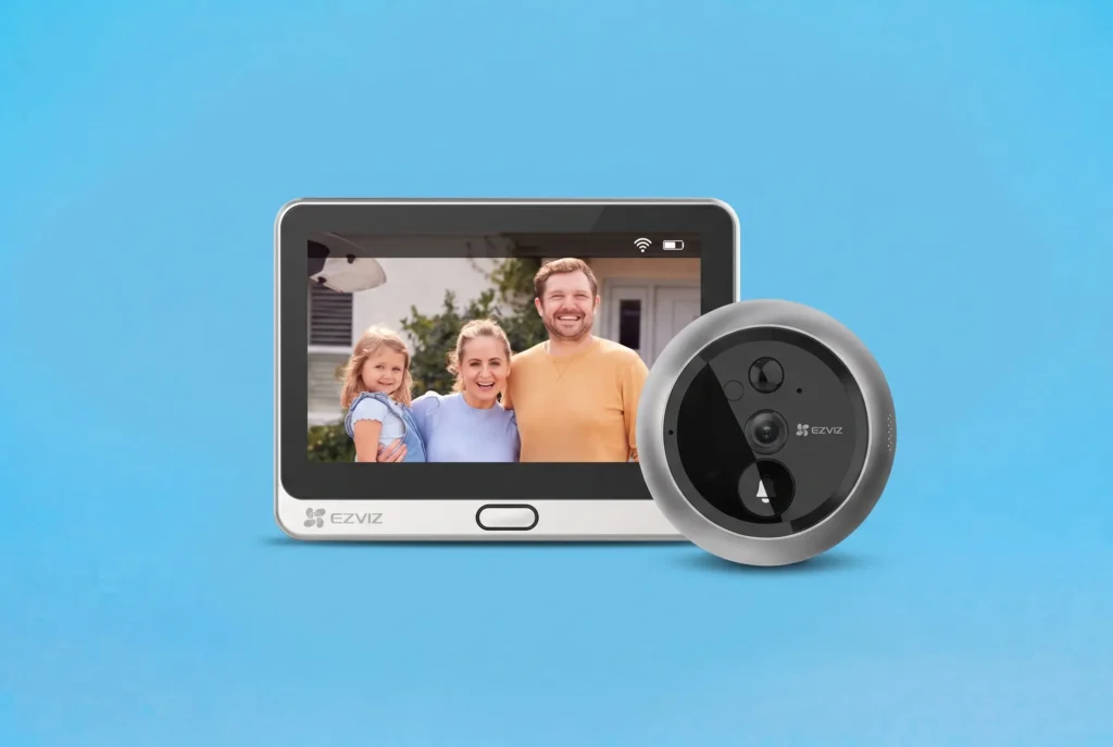 Spioncino digitale EZVIZ DP2C con schermo da 4,3 pollici a pulsanti